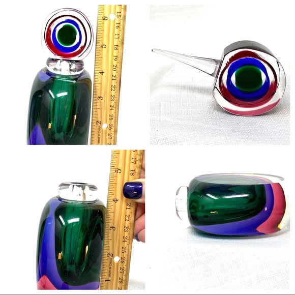 1970’s Signed Luigi Onesto Vase and Perfume Set - Picture 7 of 8